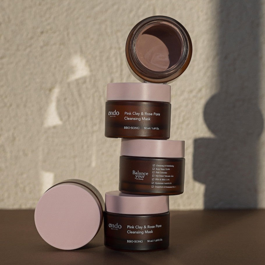 Pink clay and rose pore cleansing mask “Bbo-Song”