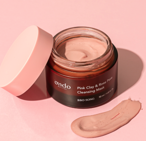 Pink clay and rose pore cleansing mask “Bbo-Song”