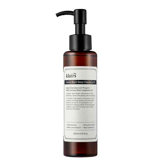 Huile démaquillante Gentle black deep cleansing oil